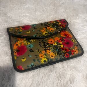 Anthropologie Floral iPad Tablet Case Cover 10.5x8.5 Pouch Organizer Stationary